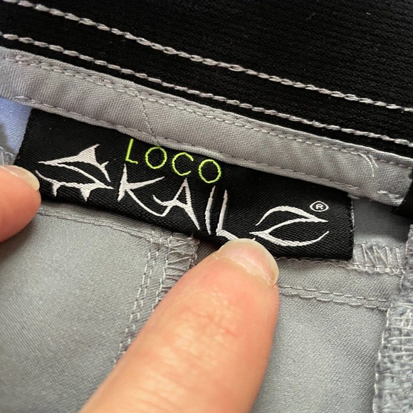 Loco Skailz 38 Mens Gray Flat Front Regular Fit Stretch Cargo Shorts - Picture 5 of 10